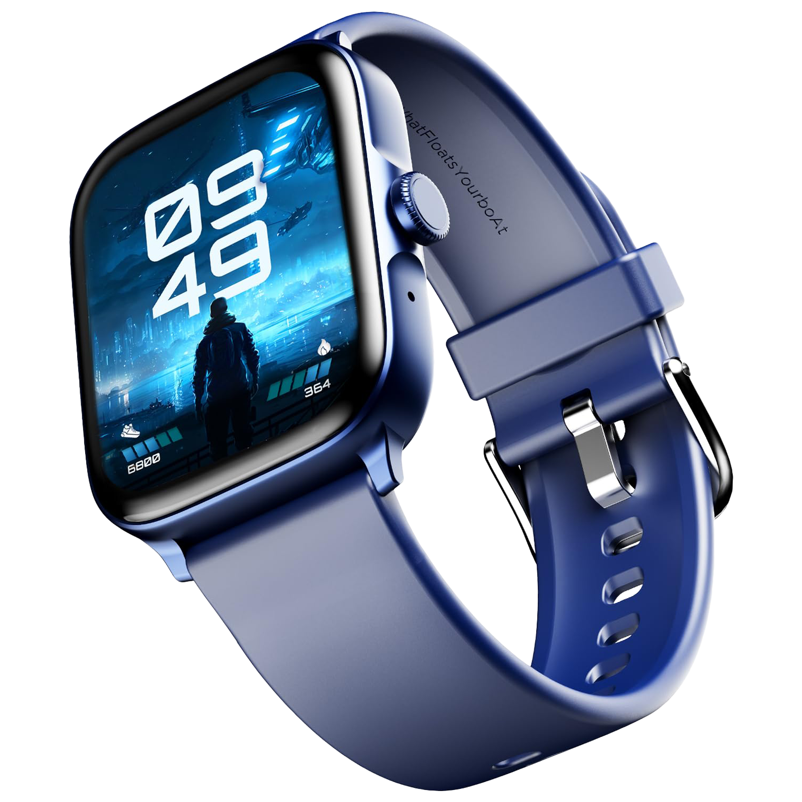 boAt Ultima Call Smartwatch with Bluetooth Calling 46.5mm HD Display IP68 Sweat Resistant Cool Blue Strap